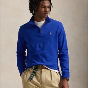 Ralph Lauren Men's Royal Blue Half-Zip Sweatshirt